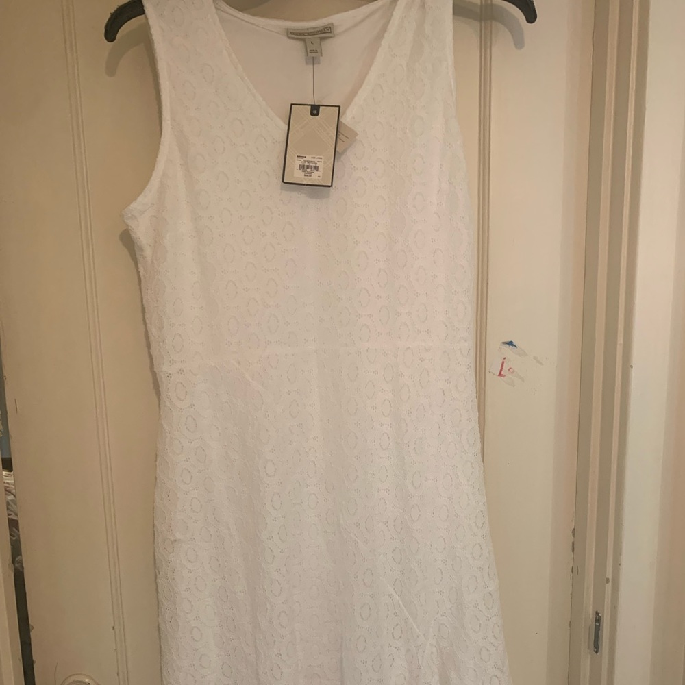 While eyelet summer dress Large